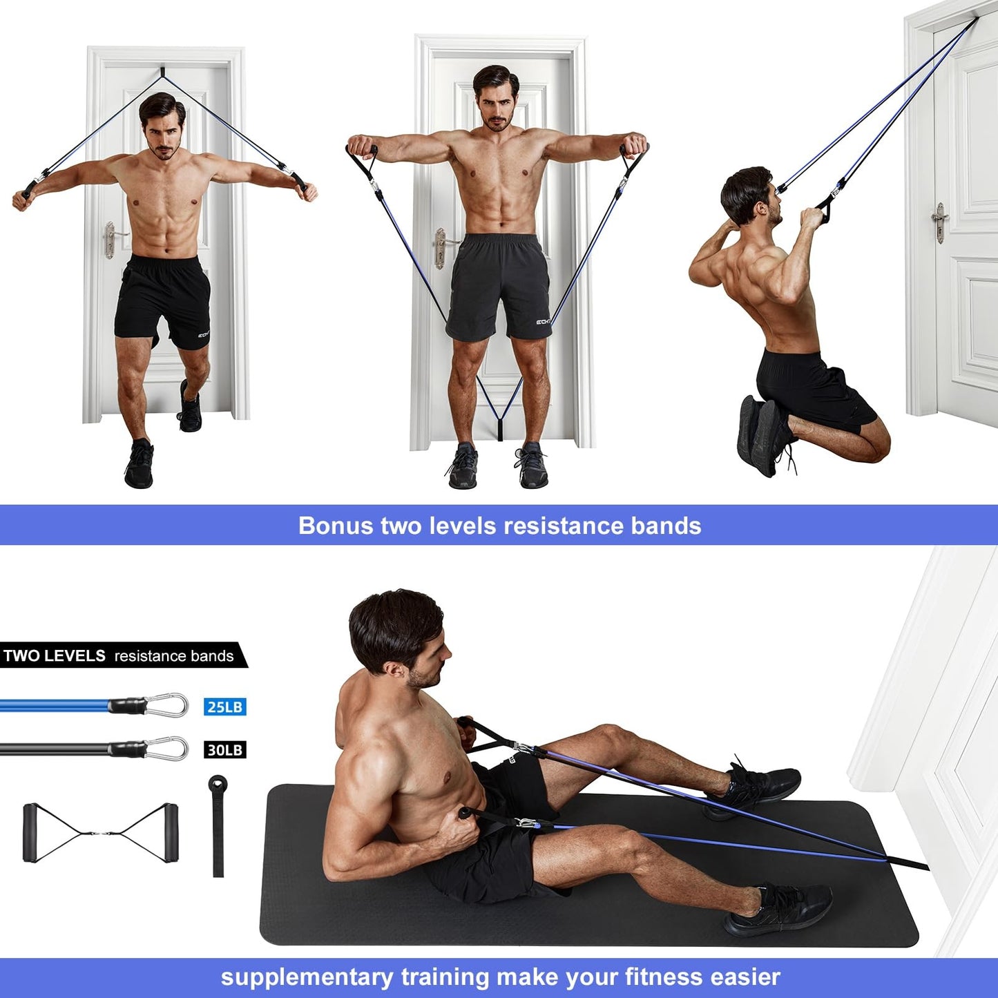 Barra De Dominadas Para Puerta | Acero Engrosado Max