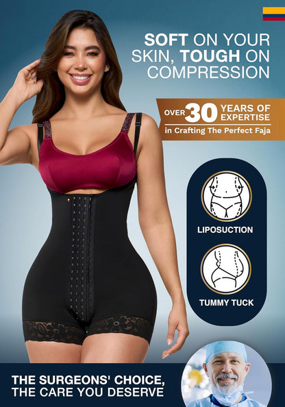 Stage 2 Faja Tummy Tuck Compression Garment | Faja Body Shaper Shapewear for Women | Fajas Colombianas Moldeadoras