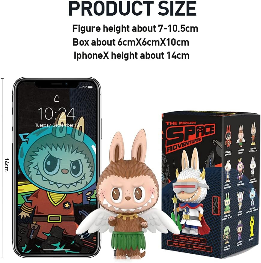 LABUBU Space Adventure Series 12PC Blind Box Toy Box Bulk Popular Collectible Random Art Toy Hot Toys Cute Figure Creative Gift, for Christmas Birthday Party Holiday