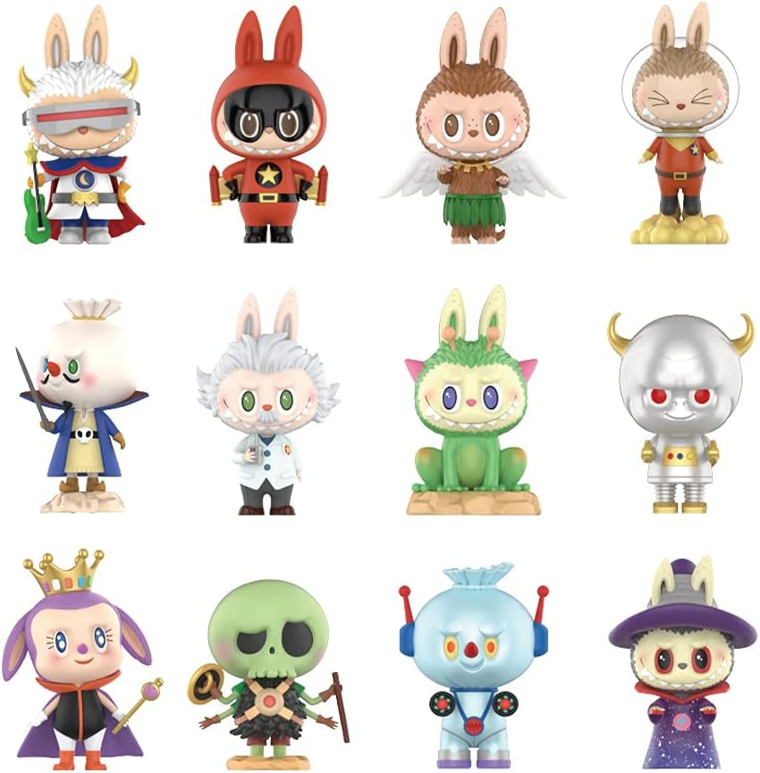 LABUBU Space Adventure Series 12PC Blind Box Toy Box Bulk Popular Collectible Random Art Toy Hot Toys Cute Figure Creative Gift, for Christmas Birthday Party Holiday