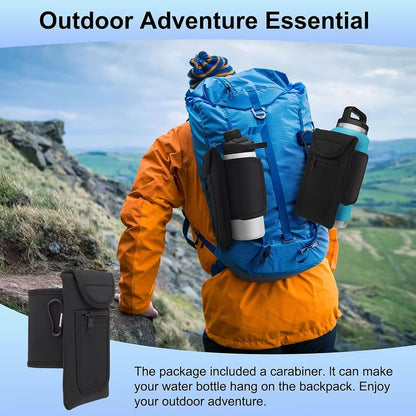 Universal Water Bottle Sleeve Portable Elastic Waterproof Elastic Bottle Holder Bag Gym Accessories Magnetic Gym Bag